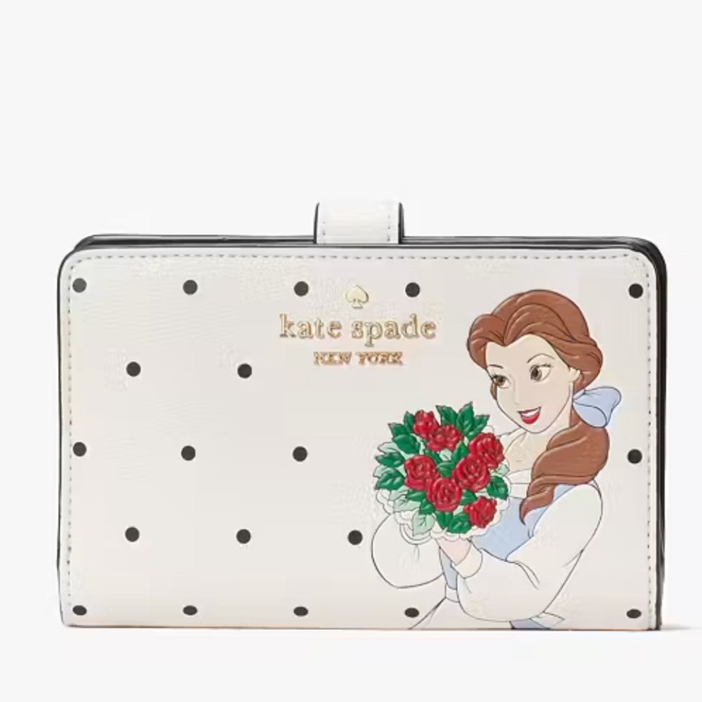 Disney X Kate Spade New York Beauty And The Beast Medium
Compact Bifold Wallet